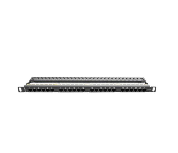 LANBERG Patch Panel 24 czarny PPU6-0024-B - 457362 - zdjęcie